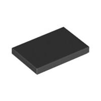 Lego Bricks Parts 10x Black 2x3 Tile Flat Thin Studless Plate 6162892 26603 NEW