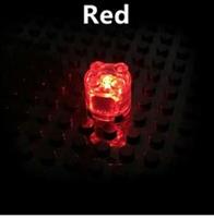 ? BUMSTORE CUSTOM 2X2 ROUND RED LED LIGHT BRICK FOR LEGO NEW