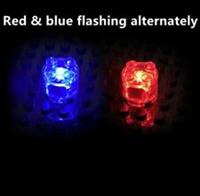 ? BUMSTORE CUSTOM 2X2 ROUND RED/BLUE FLASH LED LIGHT BRICK FOR LEGO NEW