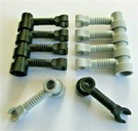 LEGO Brick 1x1 x 2/3 Round with Bar and Vertical Clip (Pack of 4) Design 4735