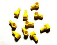 LEGO x10 Technic Pin 15100 w/ Friction Ridges & Pin Hole Yellow NEW
