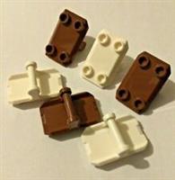 LEGO Plate 2x3 with Horizontal Bar (Pack of 2) - Design 30166