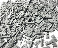 Lego Plate 44861 Modified 1 x 2 with Open O Clip on Top Light Bluish Grey NEW