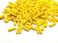 LEGO 15x Technic Pin without Friction Ridges Lengthwise 3673 Yellow NEW