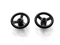 LEGO 2x Technic Black Steering Wheel 2819 Small 3 Studs Diameter NEW