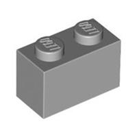 Lego Bricks Parts 20x Medium Stone Grey 1x2 Studded Wall 4211388 3004 NEW
