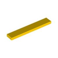 Lego Bricks 10x Bright Yellow 1x6 Tile Flat Thin Studless Plate 663624 6636 NEW