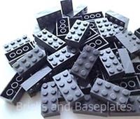 LEGO BRICKS 200 x DARK GREY 2x4 Pin - From New Sets Sent in a Clear Sealed Bag