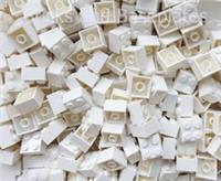 LEGO BRICKS 100 x WHITE 2x2 Pin - From Brand New Sets In a Clear Sealed Bag