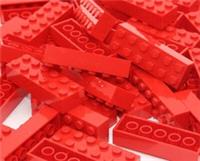LEGO BRICKS 10 x RED 2x6 Pin - From Brand New Sets Sent in a Clear Sealed Bag