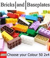 LEGO Bricks 2x4 - Part No. 3001 - Choose Colour - BRAND NEW - 50 Pieces