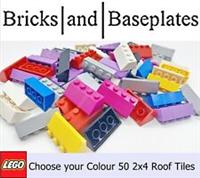 LEGO SLOPE ROOF TILES 2x4 - Part No 3037- Choose Your Colour - 50 Pieces - NEW