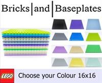 LEGO 16x16 Plate Baseplate Base - Brand New - CHOOSE YOUR COLOUR