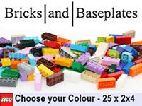 LEGO Bricks 2x4 - Part No. 3001 - Choose Colour - BRAND NEW - 25 Pieces