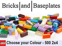 LEGO Bricks 2x4 - Part No. 3001 - Choose Colour - BRAND NEW - 500 Pieces