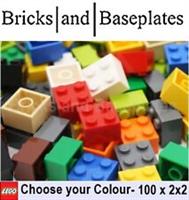 LEGO Bricks 2x2 - Part No. 3003 - Choose Colour - BRAND NEW - 100 Pieces