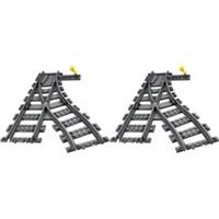 Lego Train City 2x Left-Hand Switching Track Junction Point 6085213 18612 NEW