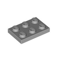 Lego Bricks 20x Medium Stone Grey 2x3 Plate Studded Tile Thin - 4211396 3021 NEW