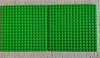 LEGO 2 x Bright Green 16x16 Base Plates 91405 City Creator - Brand New