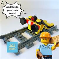 LEGO Train Track End Buffer & Straight Track Accessories Set Parts 53401 60198