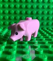 LEGO Bright Pink Pig Farm Animal Black Eyes White Pupils 68887 Brand New