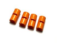 Lego 4x Technic, Pin Connector Round 2L Slot ,Pin Joiner Round 62462 Orange NEW