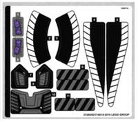 LEGO Sticker Set (only) from Royal Talon Fighter Attack set 76100 (37290)
