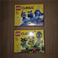 LEGO 11006 & 11007 Classic Creative Blue Bricks & Green Bricks - NEW IN BOX