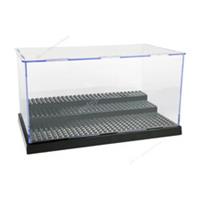 3 Steps Acrylic Display Case for Brick Minifigures Building Blocks Box Storage