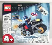 Lego 76189 Marvel Captain America And Hydra Face-Off Building Set with Motorbike