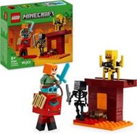 LEGO Minecraft The Nether Lava Battle - Interactive Toy with an Alex Figure,plus