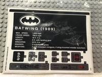 Lego batman / super heroes STICKER SHEET ONLY For Lego Set 76161 1989 Batwing