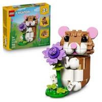 LEGO Creator 3in1 Cute Hamster with a Flower Toy - Animal Figure Transforms into