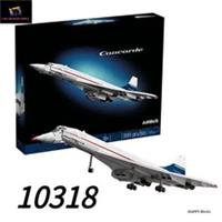 New 2083PCS Concorde Jet Model Building Blocks Set Space Shuttle Plane Toy Gift