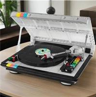 Retro Record Player Building Blocks Set 310PCS Vintage Gramophone Brick Kit Gift