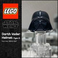 GENUINE LEGO Star Wars Item Darth Vader Helmet (Type 2) 19916 19917