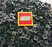LEGO Black 1x1 Plates - (Pack of 100) NEW, ID: 3024 Free UK Postage