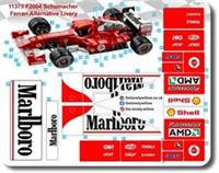 Custom Sticker Set For LEGO 11375 Ferrari F2004 Michael Schumacher