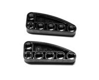 LEGO 2x Technic Liftarm Black L-Shape Quarter Ellipse Thick 2 x 5 80286