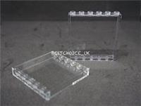 2X LEGO Panel 1x6x5 Trans-Clear 59349 NEW - RE004