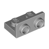 Lego 8x Medium Stone Grey 1x2 Plate Bracket Upright Two Studs 6004990 99780 NEW