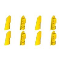 Lego Technic Bricks 8x Bright Yellow 2x5 Studless Panels - 43499 43500 - NEW