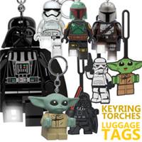 LEGO Star Wars Minifigure Keyring Light Torch Luggage Bag Tag keychain Grogu