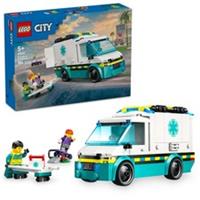 LEGO City Emergency Ambulance Toy with 2 Minifigures - Educational Learning Toys