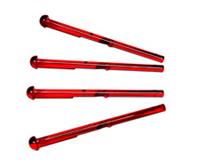 LEGO 4x TRANS-RED Projectile Arrow, Bar 8L with Round End 15303 NEW FREE P&P