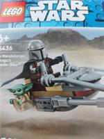 LEGO Star Wars 75436 The Mandalorian & Grogu's Speeder Bike Toy - incl. a Grogu