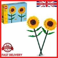 LEGO Creator Sunflowers, Artificial Flowers Building Kit for Kids Aged 8+ Build