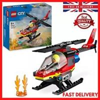 LEGO City Fire Rescue Helicopter Toy for 5 Plus Year Old Boys & Girls, New UK