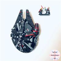 Adjustable Wall Mount for LEGO Star Wars (75389) The Dark Falcon - Small