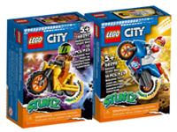 LEGO City Stuntz Bikes Set of Two - Brand New in Box - 60298 and 60297 Combo!
